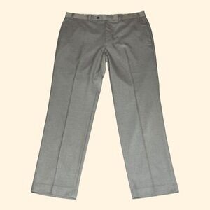 Lauren Ralph Lauren Mens‎ Taupe Flat Front Dress Trousers Business Pants 38W 32L